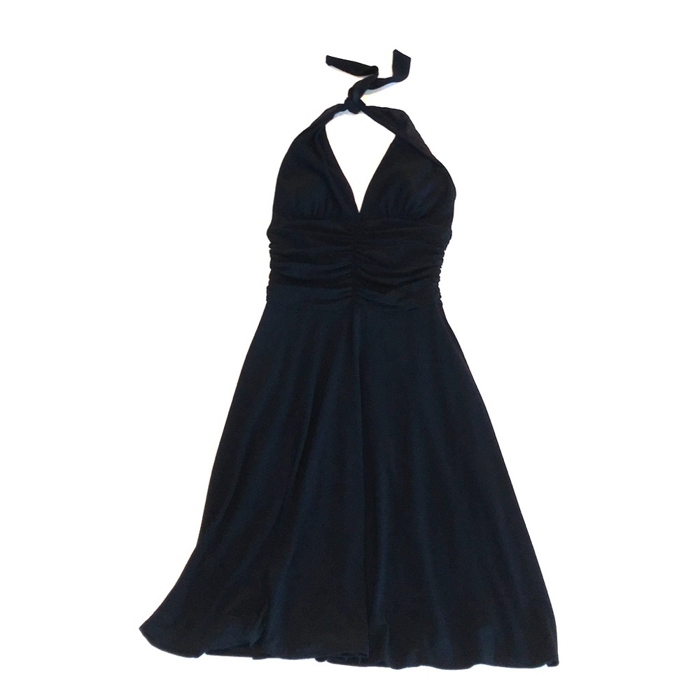 WHBM Black Halter Dress!